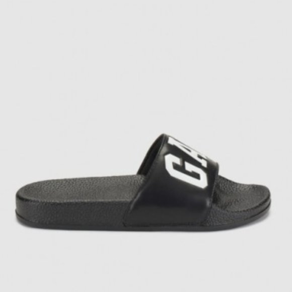 GAP white logo black slide sandals 6/7 - Picture 5 of 5